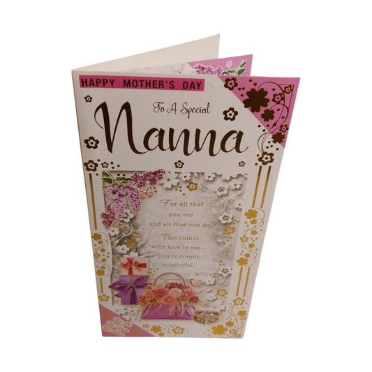 To A Special Nanna Sentimental Verse Mother's Day Card