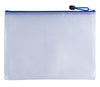 Pack of 12 A3 Blue PVC Mesh Zip Bags