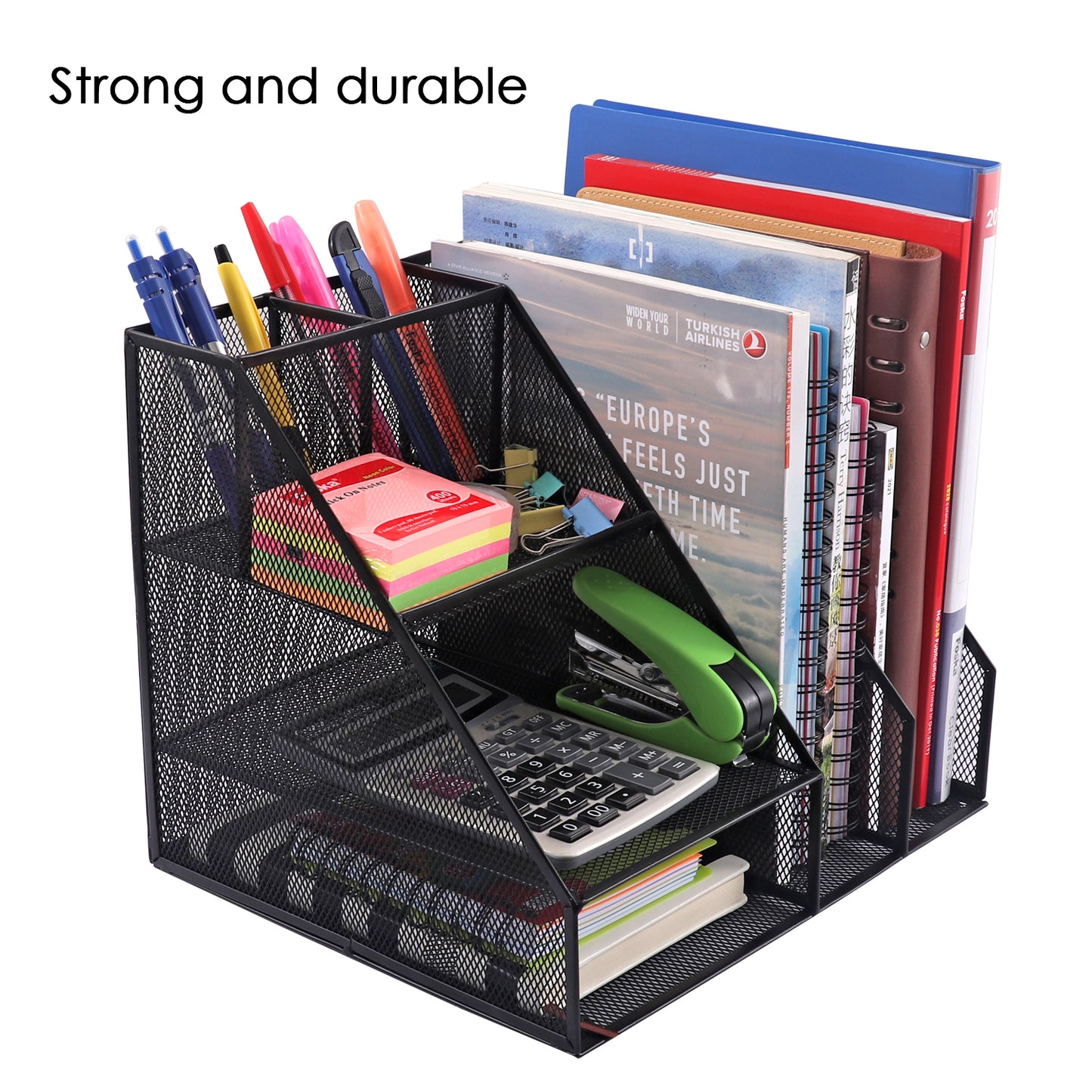 Multiple Compartment Office Mesh Desk Organiser