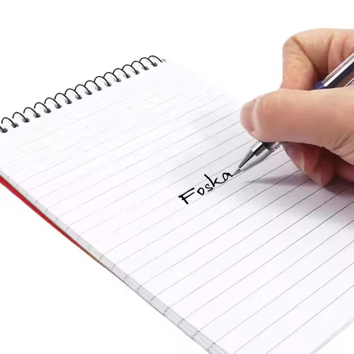 A4 50 Sheets Lined Spiral Notebook