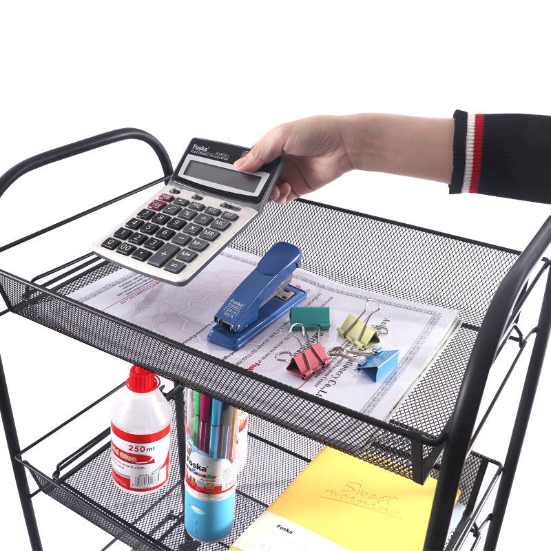 3 Tier Metal Storage Utility Tray Cart Trolley
