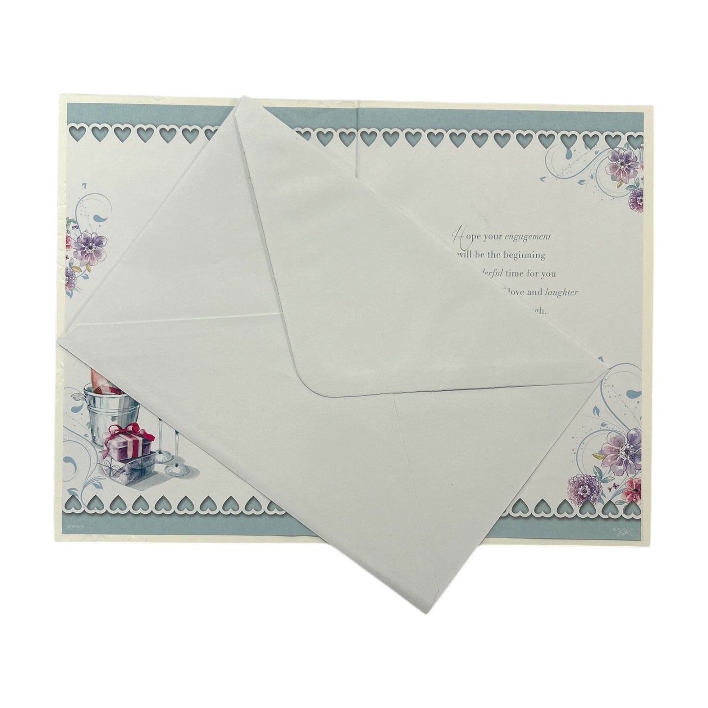 On Your Engagement Roses and Gifts Design Celebrity Style Congratulations Card