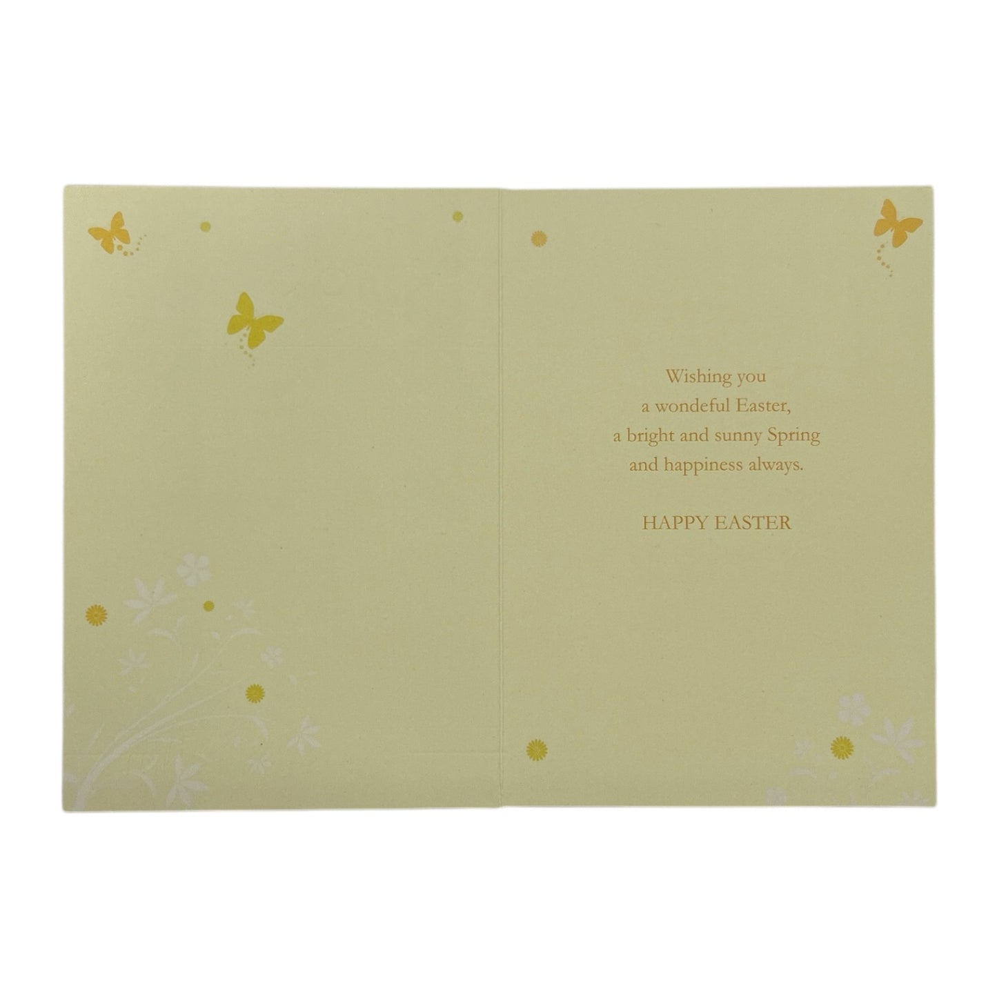 Just For You Spring Daffodils and Butterflies Design Easter Card