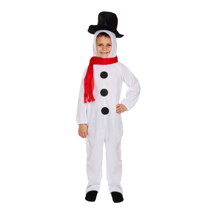 Christmas Toddler Snowman Fancy Dress Costume Large 10-12 Yrs