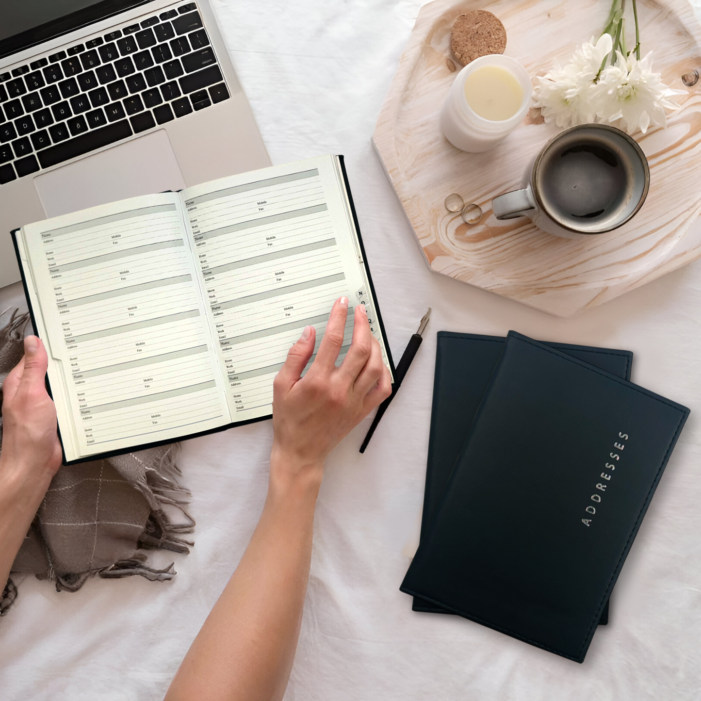 A5 Black Address Book