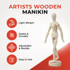 5.5" Artists Wooden Manikin - Moveable Adjustable Limbs Human Mannequin