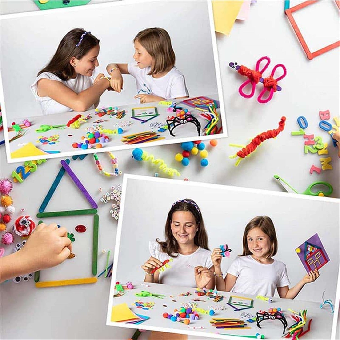 Pack of 500 Pieces DIY Arts and Crafts Set