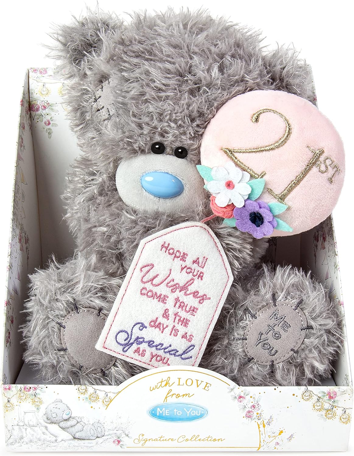 Me To You Bear 9" 21st Birthday Plush