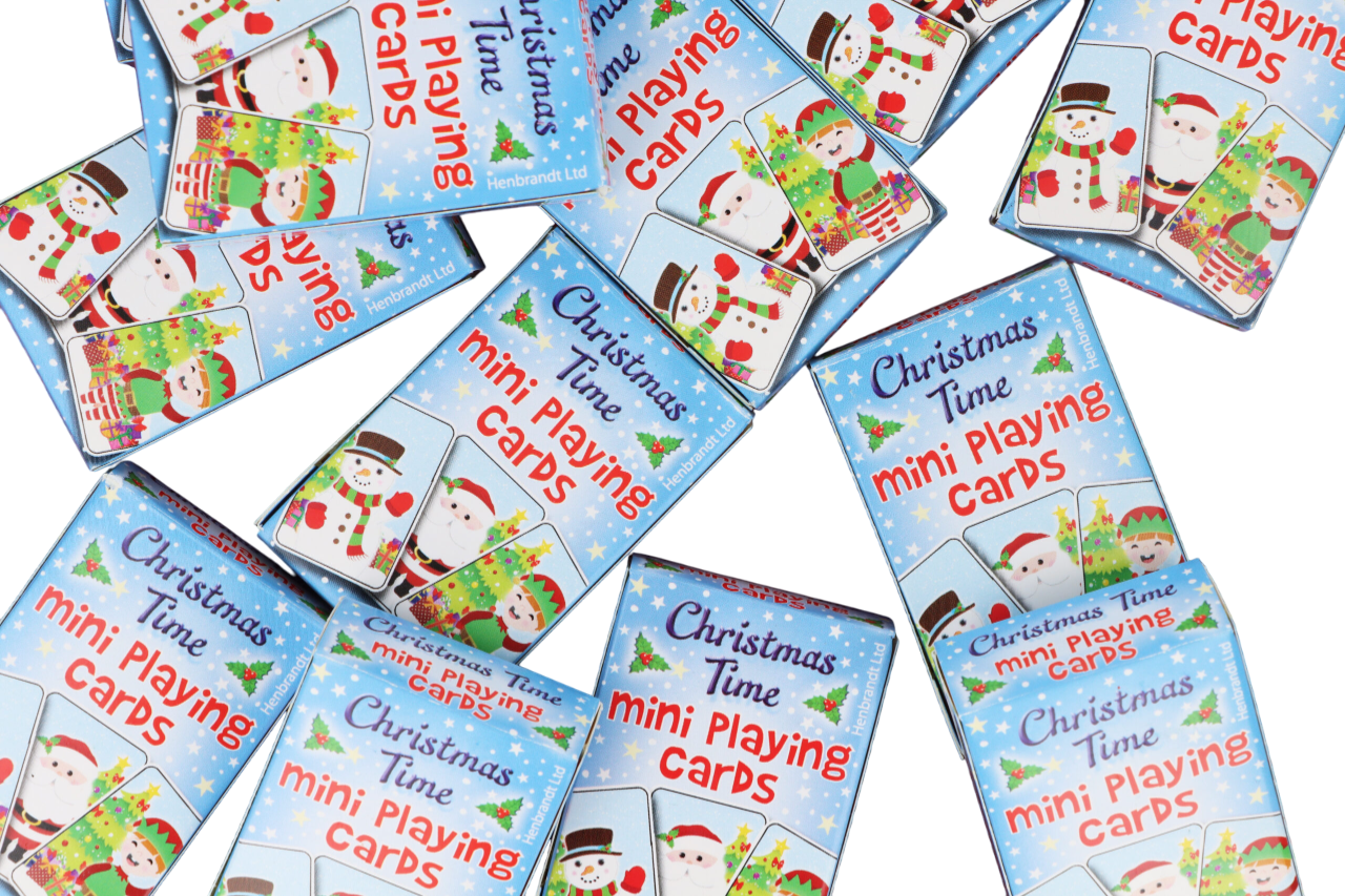 Mini Christmas Playing Cards 6x4cm