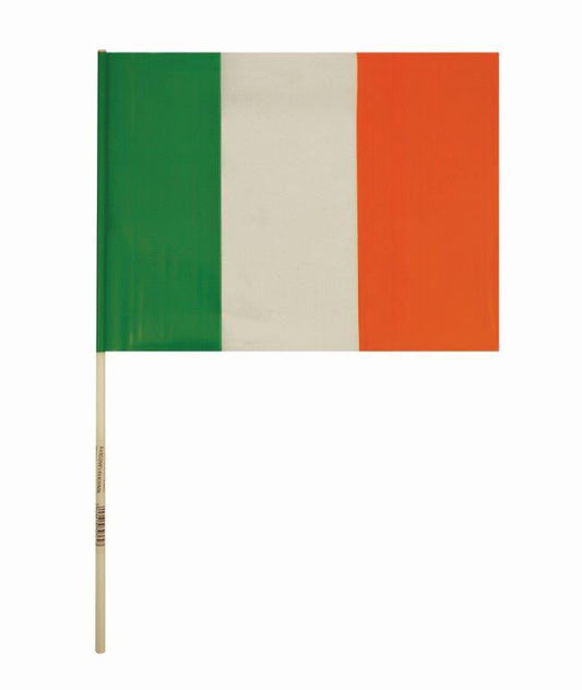 Pack of 12 Ireland Flags - St Patrick's Day, World Cup, Euro Football Eire