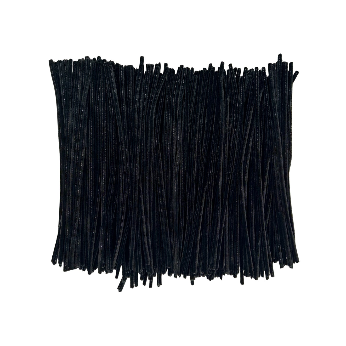 Pack of 250 Black Coloured Pipe Cleaners 30cm x 6mm Craft Chenille Stems