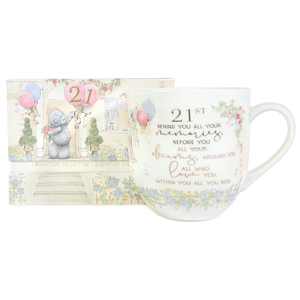 Me to You Tatty Teddy Luxury Bone China Mug in Satin-Lined Box 21st Birthday Gift Signature Collection