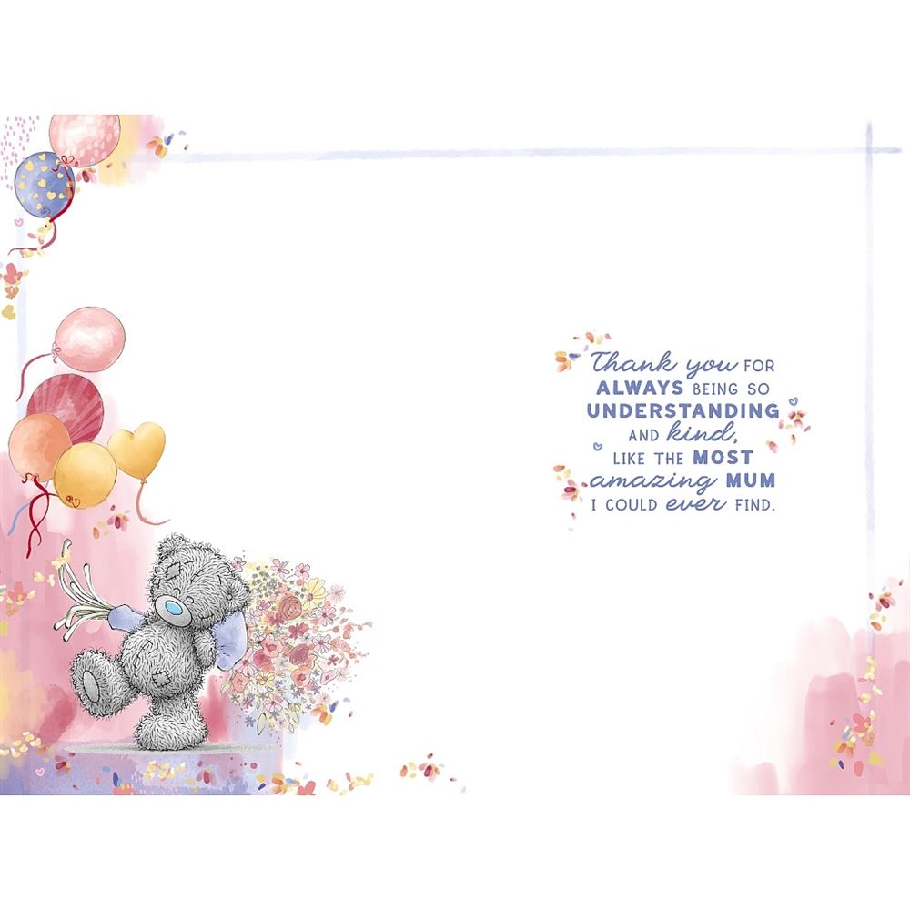 Bear With Bouquet Like A Mum Birthday Card