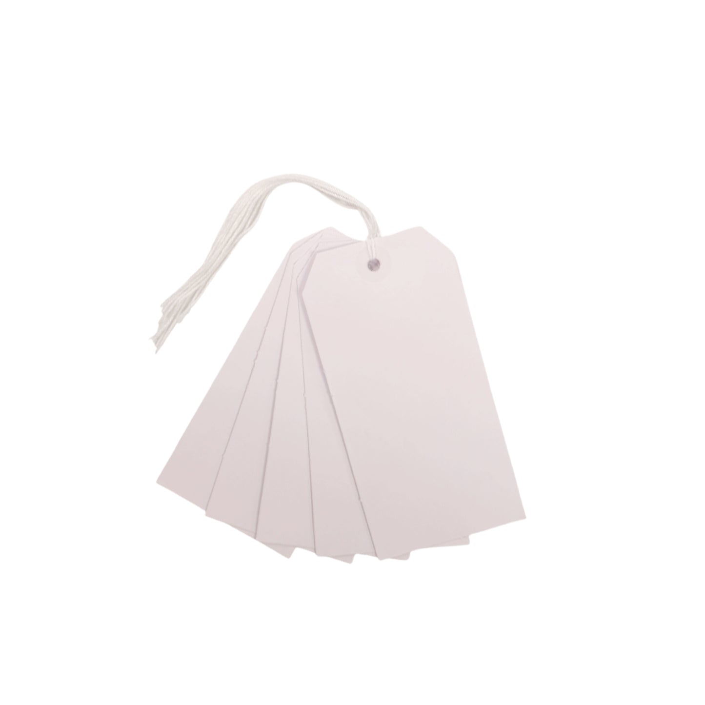 Pack of 120 White Strung Tags 60 x 120mm