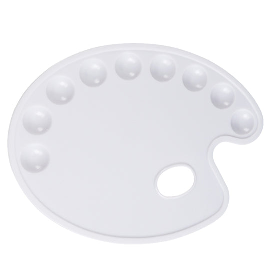 9 Well Professional Art Drawing Plastic Watercolour Mix Paint Tray Naked Palette 28 x 22cm