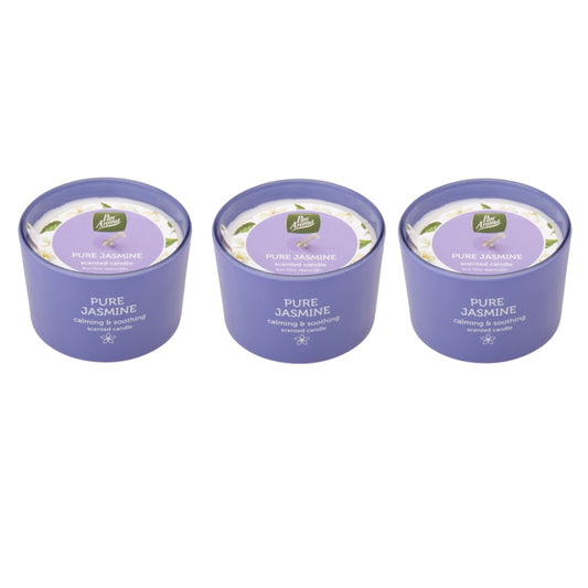 Pack of 3 Pan Aroma Pure Jasmine Scented Jar Candles 85g