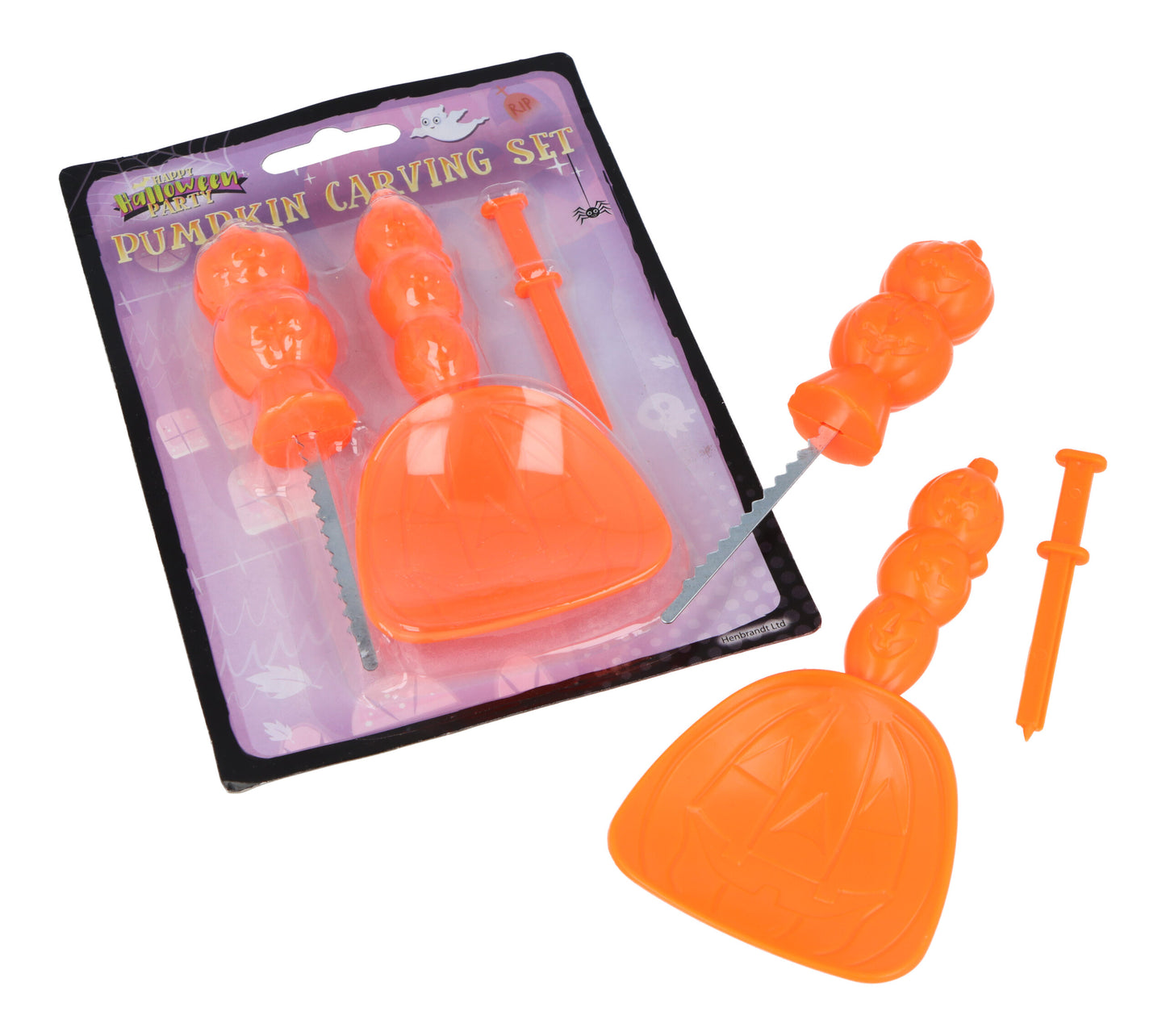 12 Packs of 3 Pieces Halloween Pumpkin Carving Tool Set