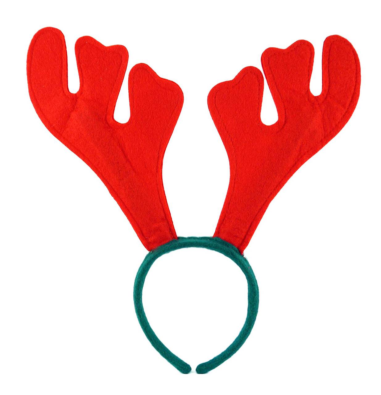 Pack of 12 Christmas Red Reindeer Antler Headbands