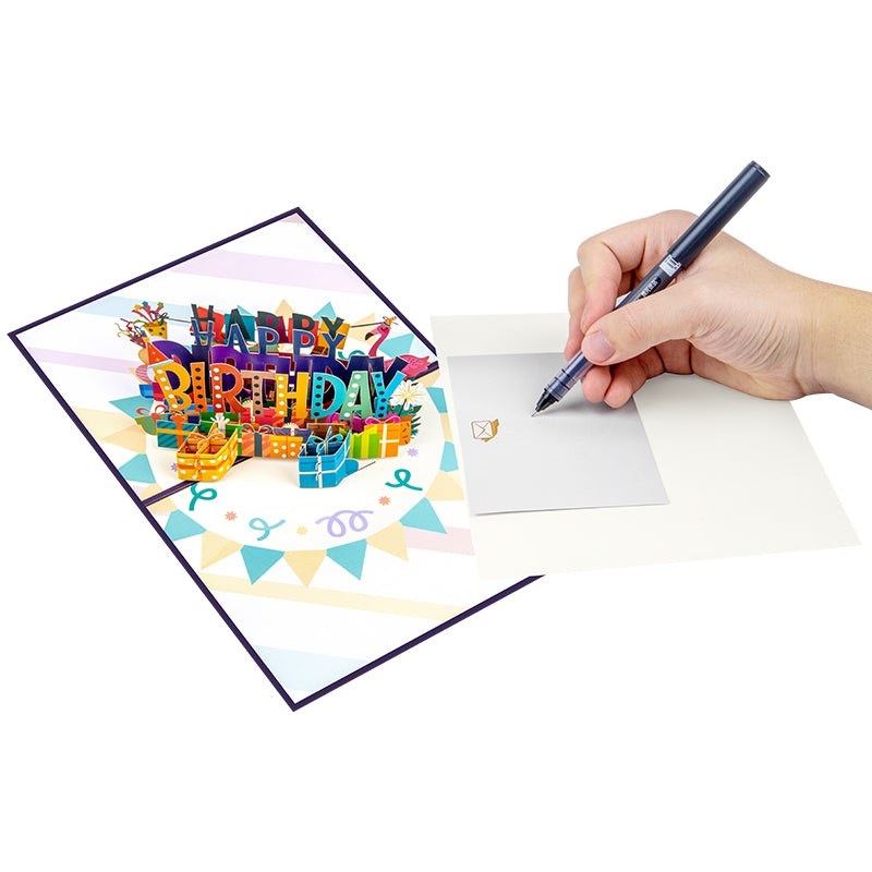 Flamingo Fiesta 3D Pop Up Birthday Card