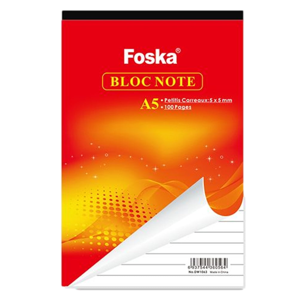 A5 100 Pages Lined Notebook