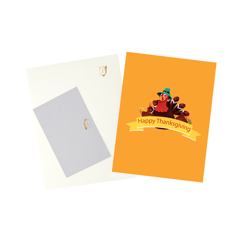 Harvest Wishes Thanksgiving 3D Pop Up Greeting Card