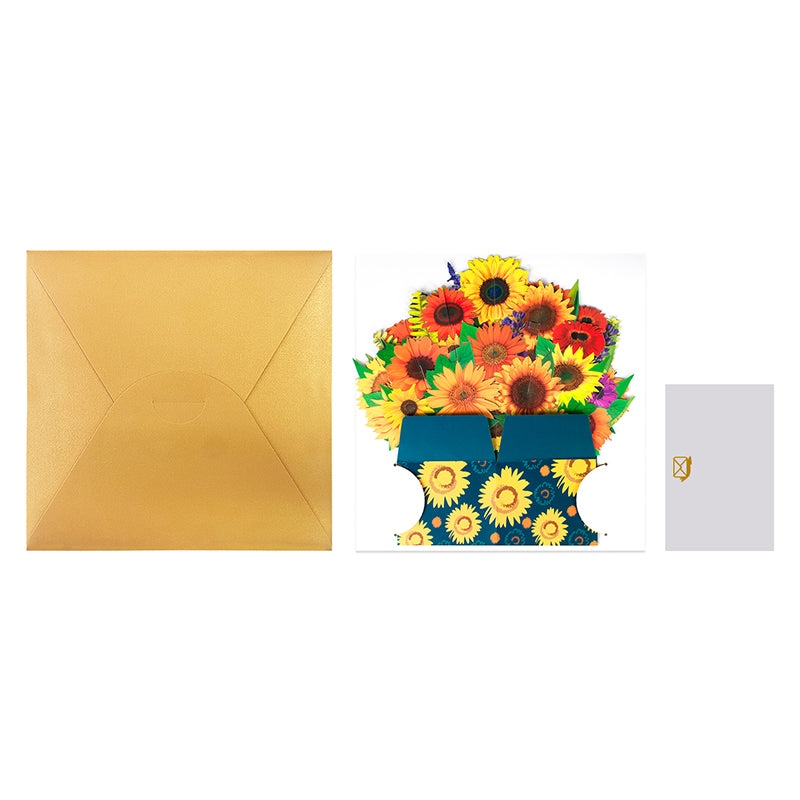 Bloom Box Sunflower Radiance 3D Pop Up Greeting Card