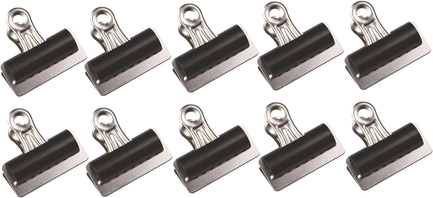 Q-Connect Grip Clip 75mm Black (Pack of 10)