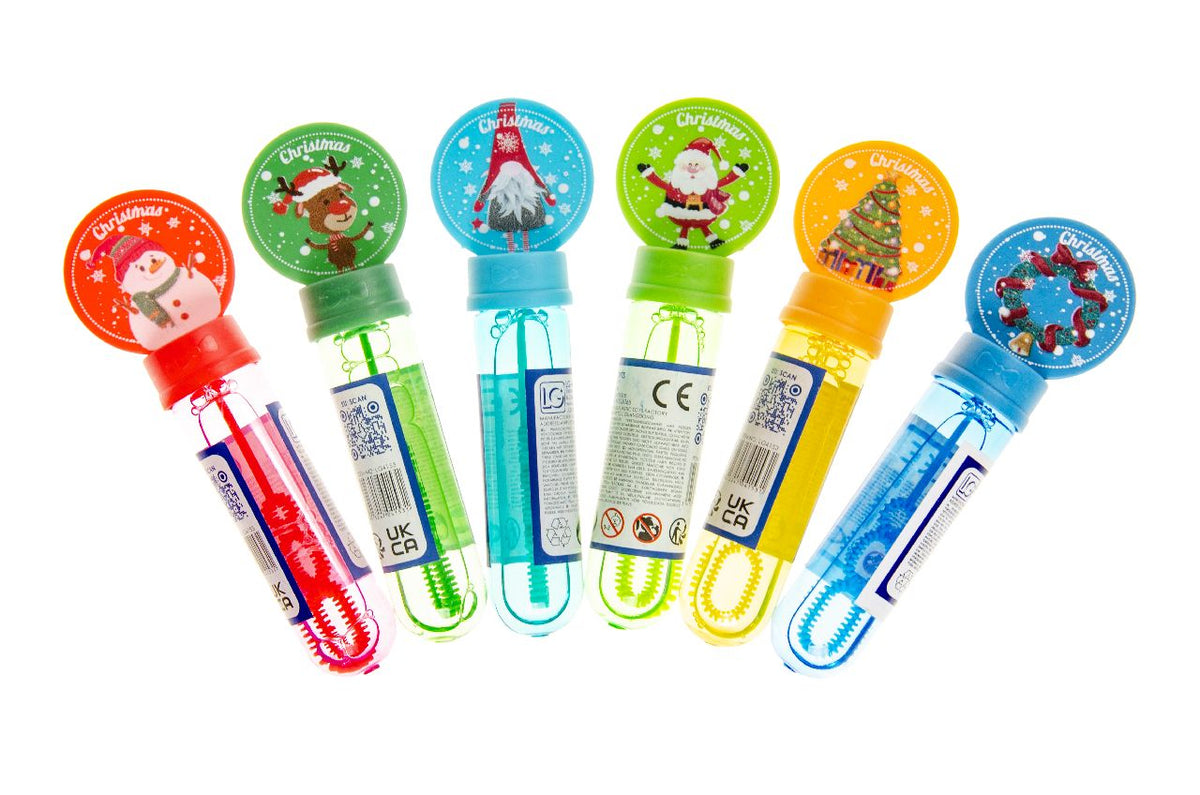 Pack of 24 Mini Christmas Bubble Sticks