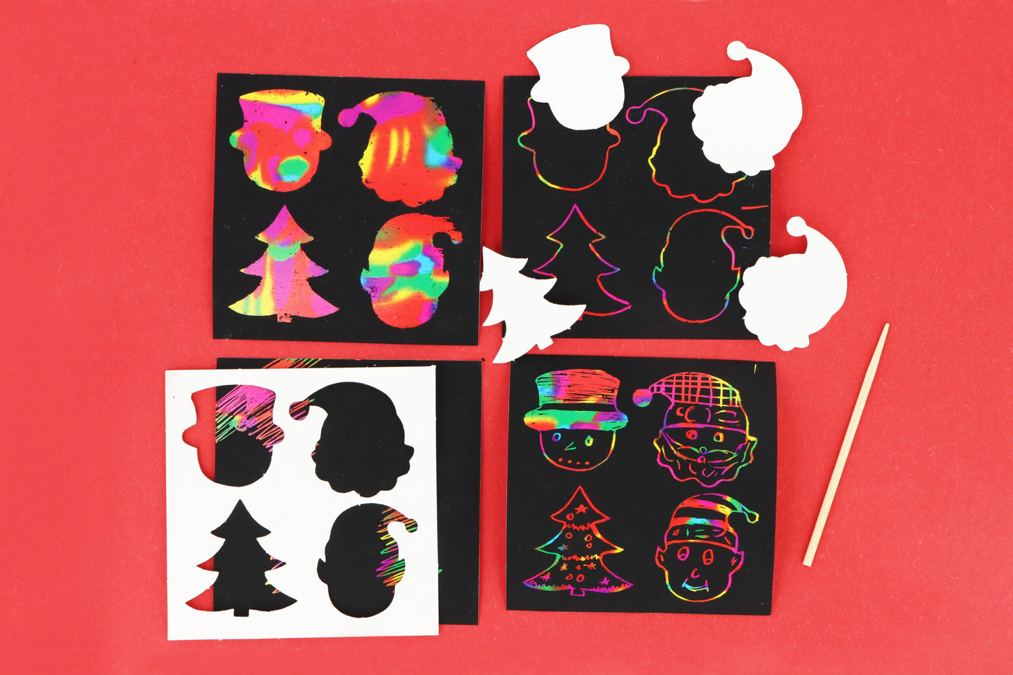 Eco-Friendly Christmas Magic Colour Scratch Set