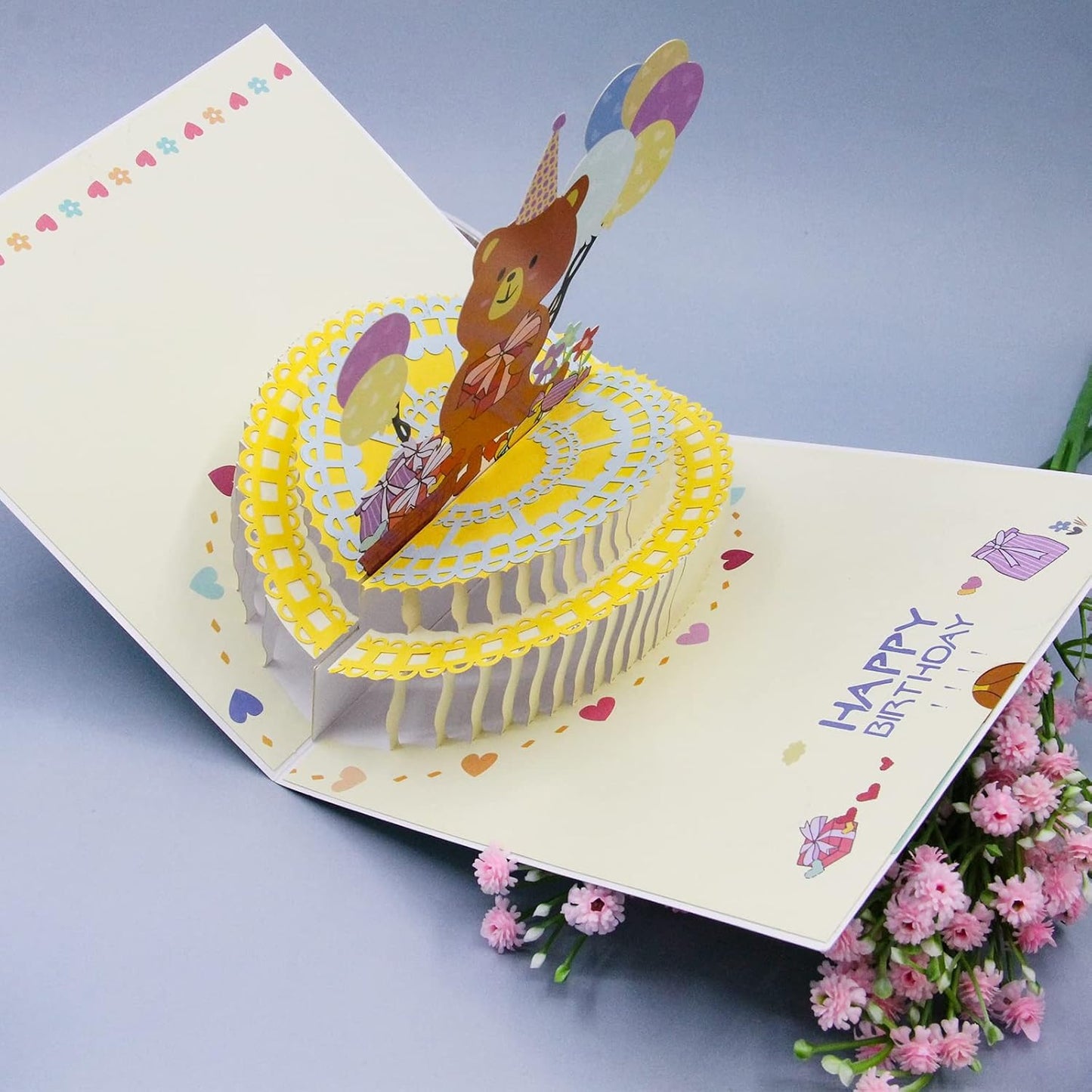 Celebration Bear 3D Pop Up Birthday Card