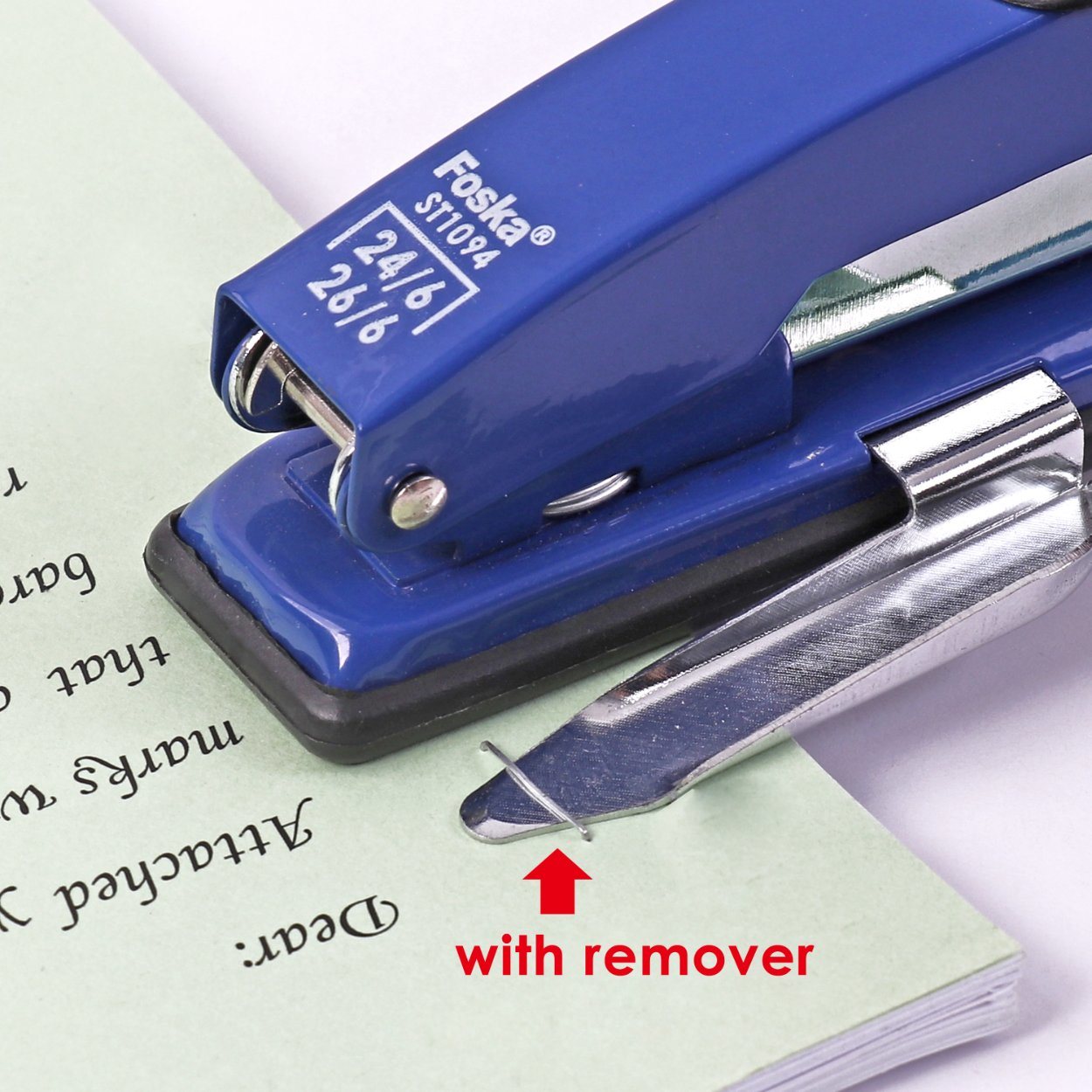 Stapler with Staple Remover and Paper Collector– Choice Wholesale