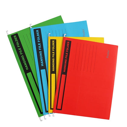 Pack of 10 A4 Green Paper Suspension Hanging Files