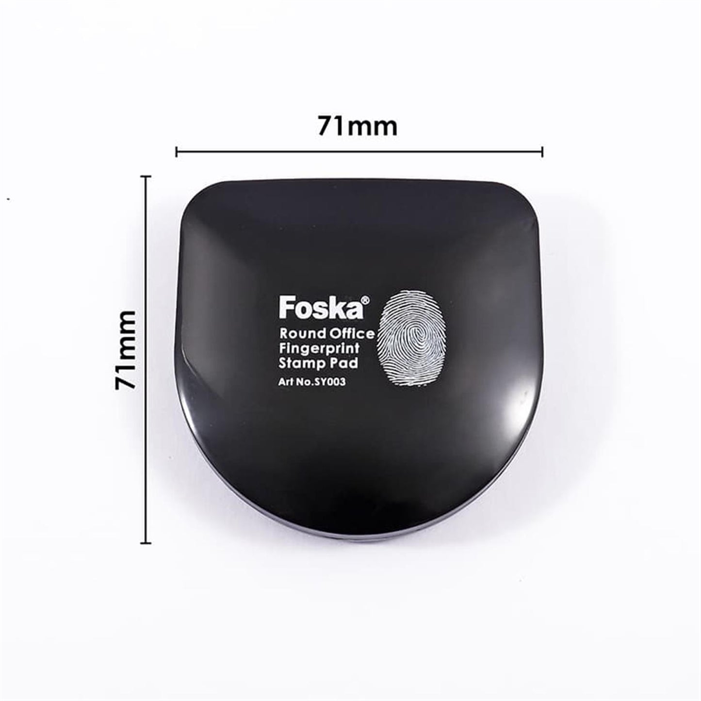 Round Plastic Black Fingerprint Pad