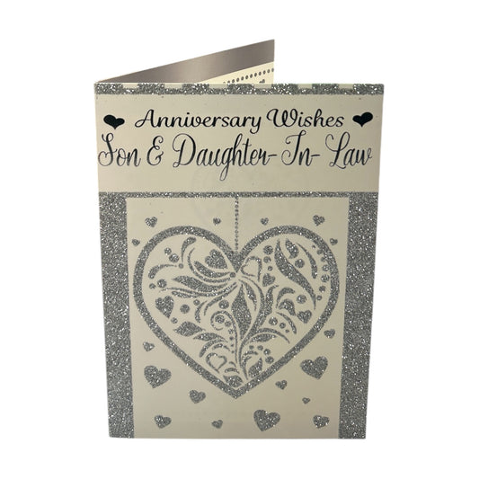 Son & Daughter-In-Law Traditional Design Anniversary Card