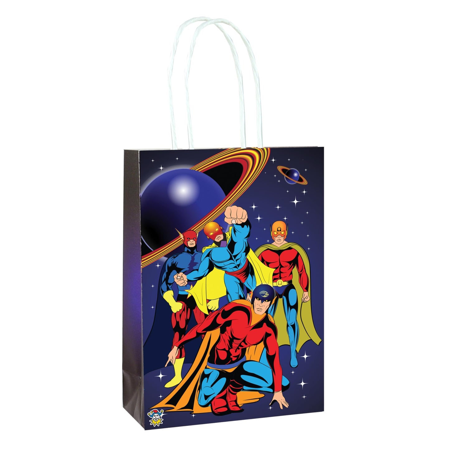 Pack of 6 Super Hero Party Bags with Handles