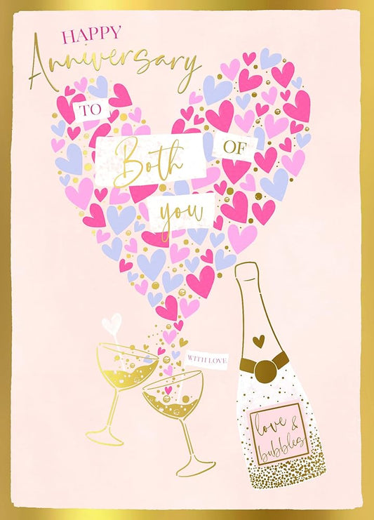 Happy Anniversary To Both Of You Luxury Greeting Card