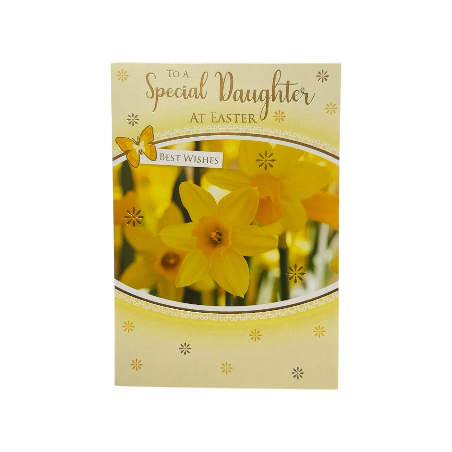 To A Special Daughter Yellow Daffodil Flowers Design Easter Card