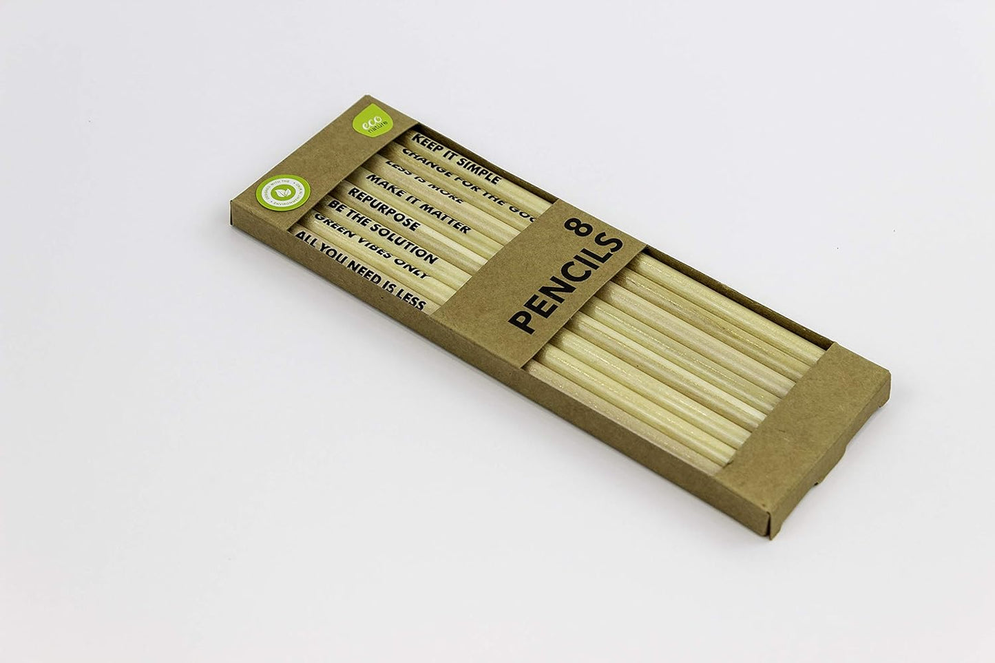 Pack of 8 Essentials Natural Pencils