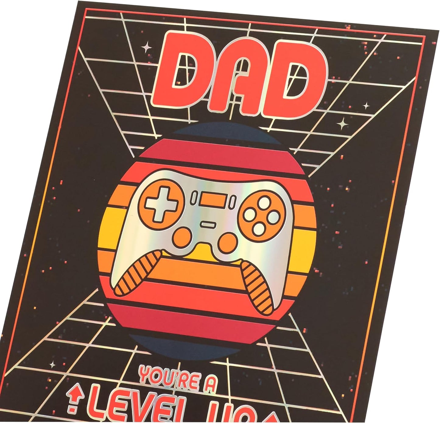 Gaming Controller Retro Style Design Dad Father's Day Card