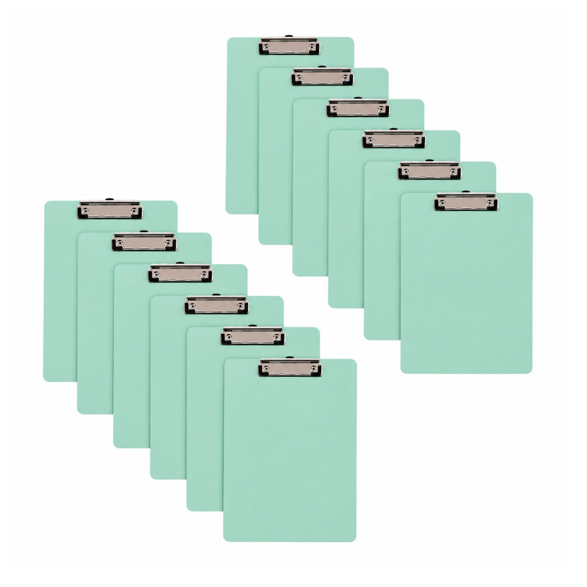Pack of 12 Pack of 4 Rigid Mdf A4 Erasable Blue Whiteboard Clipboards