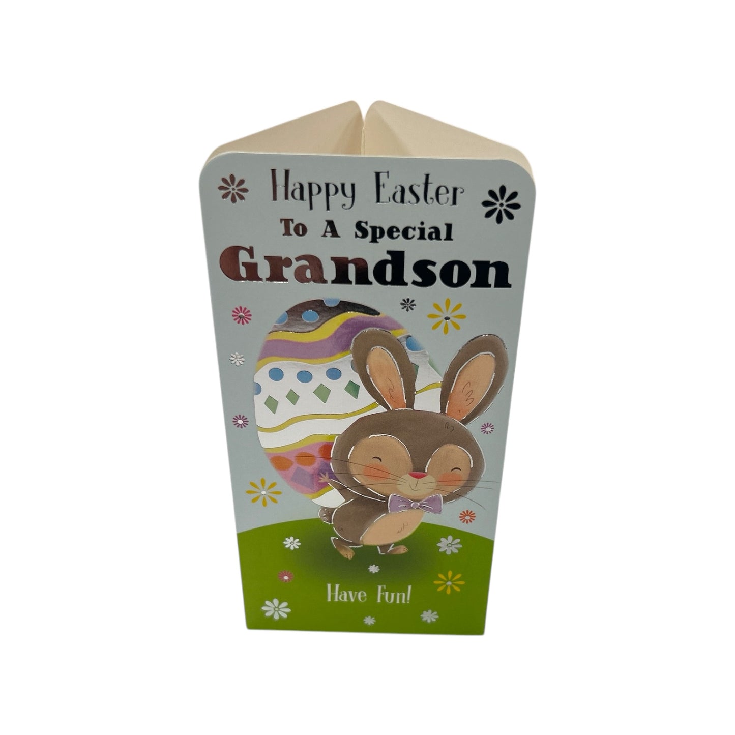 To A Special Grandson Bunny With Egg Easter Money Wallet Card