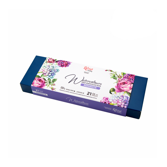 Pack of 21 Romantic Assorted Watercolours Paints by Rosa Gallery