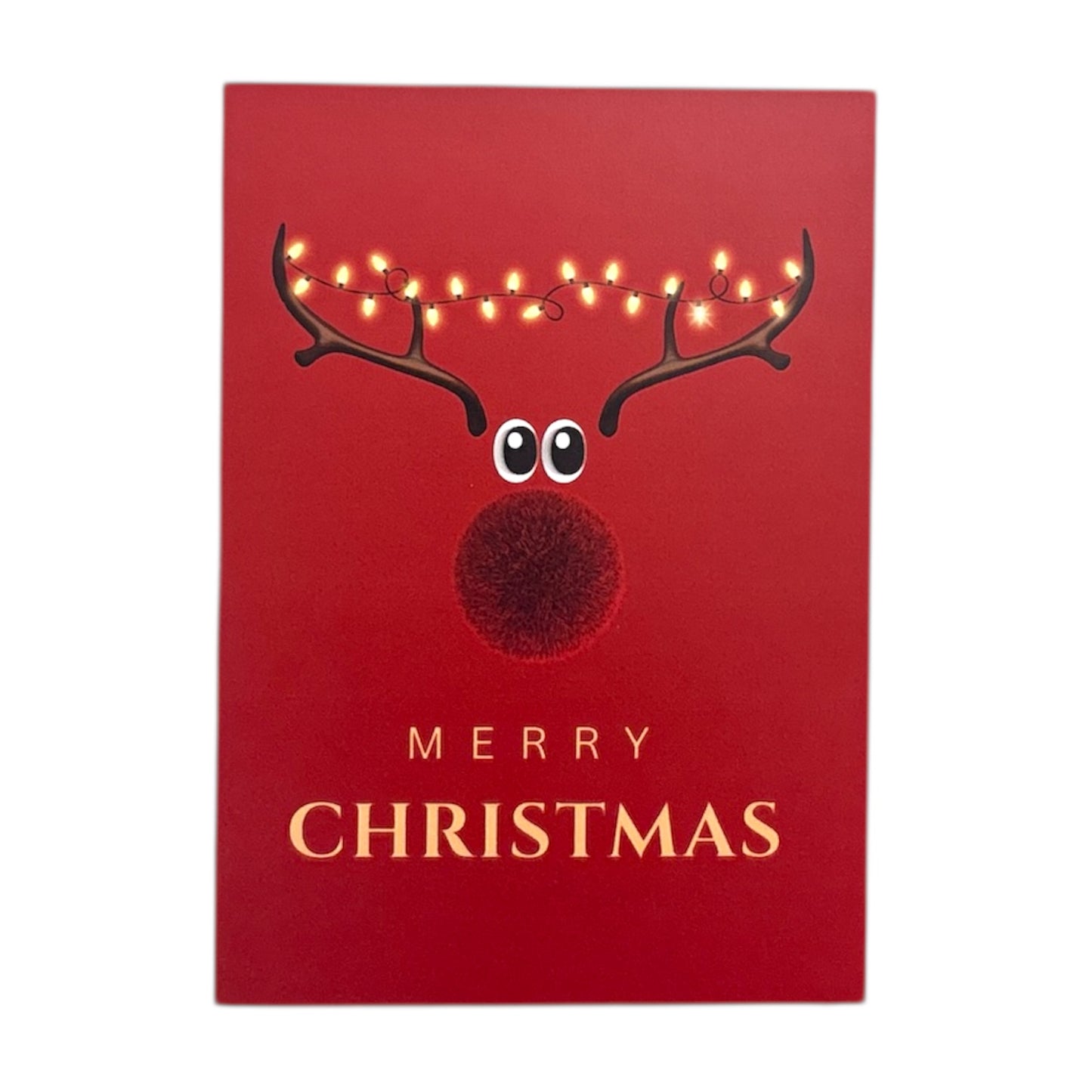 Pack of 20 Reindeer Small Blank Christmas Cards with Envelopes