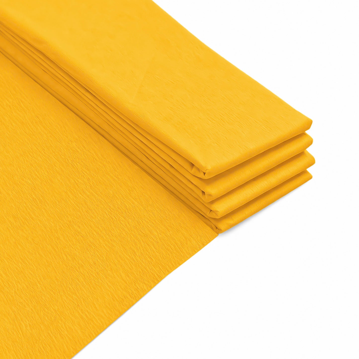 Pack of 5 Orange Crepe Paper Sheets 50cm x 2m 17GSM 35% Stretch Craft Paper