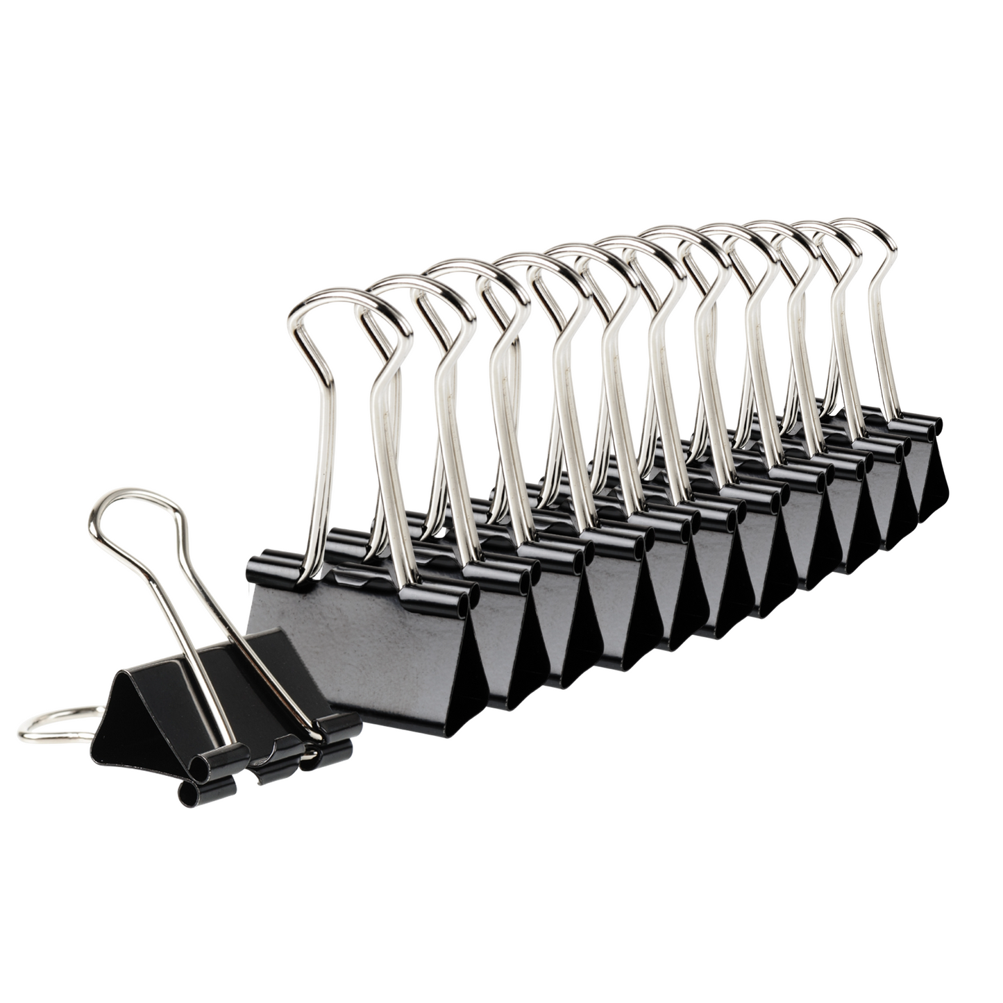 Pack of 48 Black 19mm Foldback Binder Clips