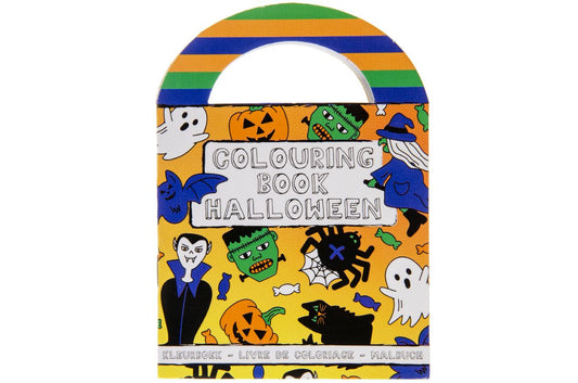 Pack of 48 Halloween Coloring Mini Books with Stickers