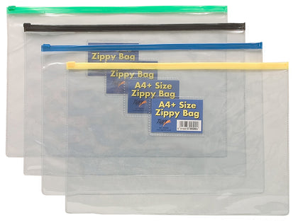 12 x Foolscap/A4+ Zippy Bag (Assorted)