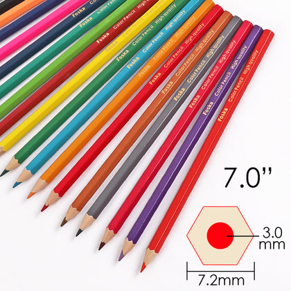 Pack of 12 Tube Packing Wooden Colour Pencils