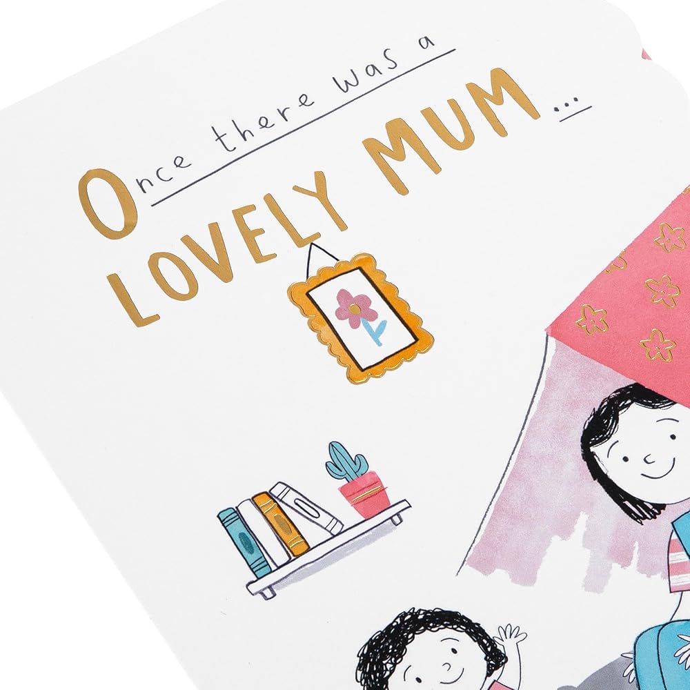 Cute Cartoon Illustration Design Mum Mother's Day Card