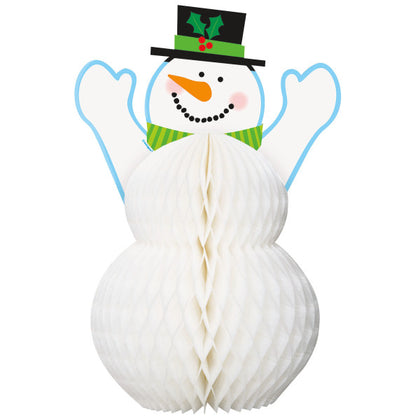 Happy Holidays Snowman Honeycomb Centerpiece, 12